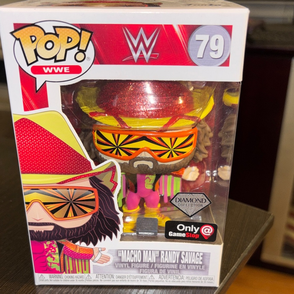 WWE Pop Figure with Red and Pink Attire